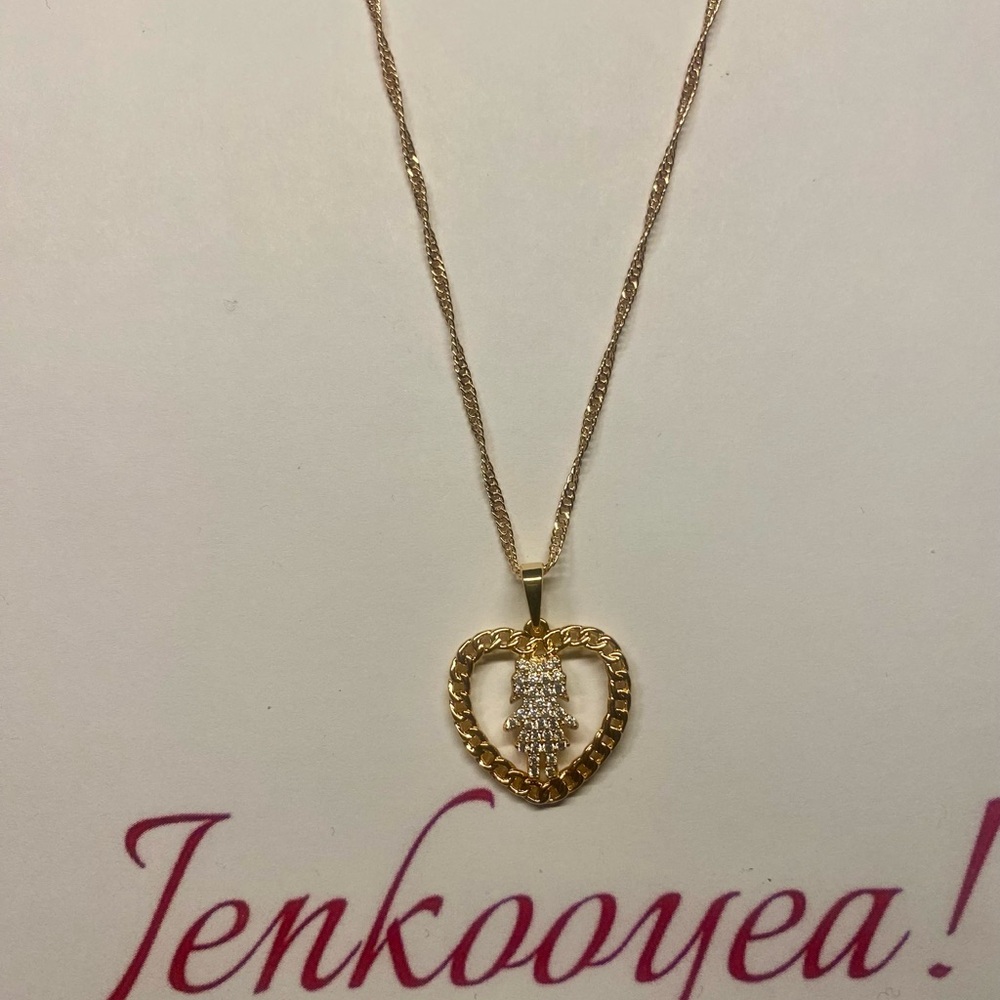 Rose Gold Heart Pendant Necklace
